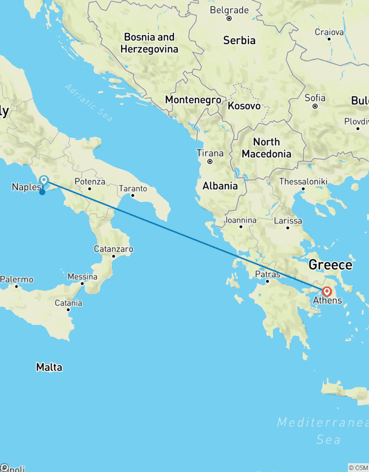 7 Days Naples & Athens: Gladiators & Gyros Tour