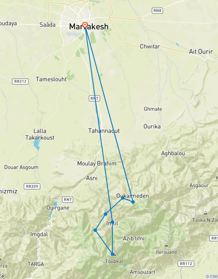 7-Day High Atlas Double Summit Trek: Oukaimeden & Mount Toubkal Tour