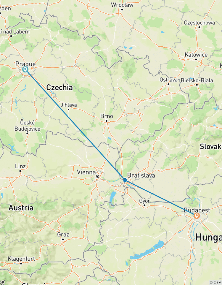 L\'Europe de l\'Est en 7 jours (Prague, Bratislava et Budapest) circuit