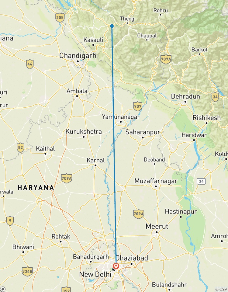 4 jours de marche à Shimla circuit
