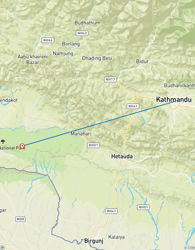 2 Nuits 3 Jours Chitwan Jungle Safari circuit