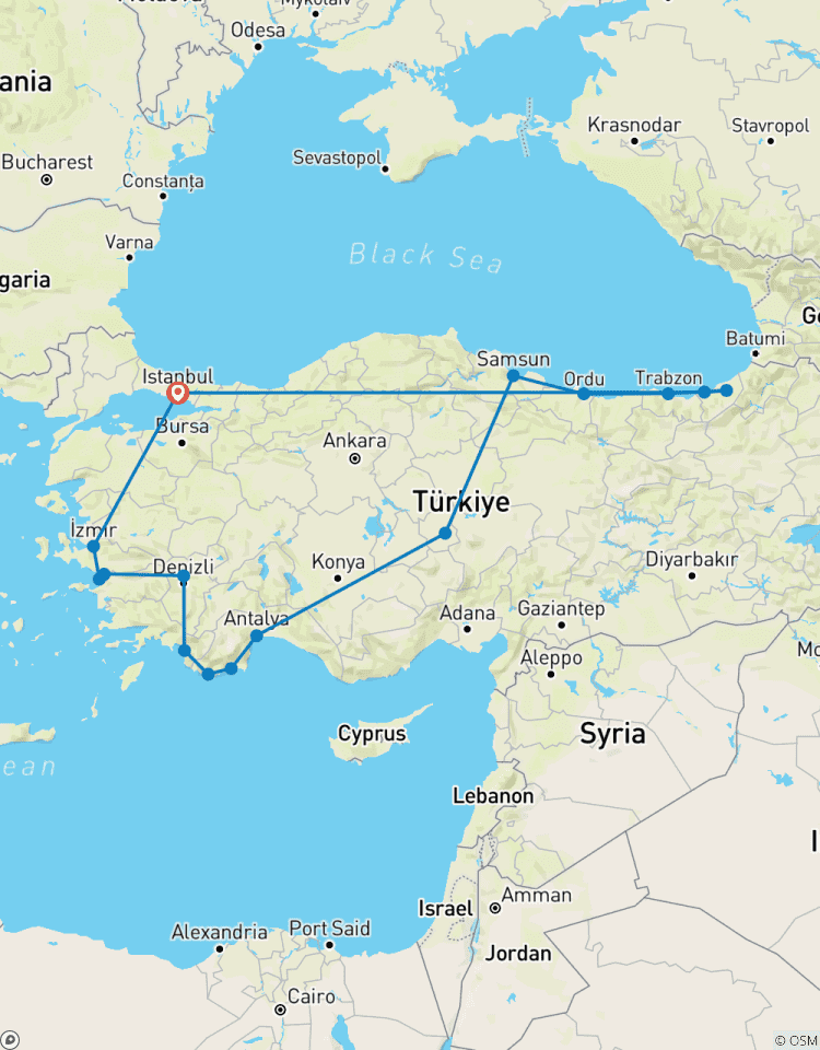 Circuito GRAN TURQUÍA Tour Privado Premium de 17 Días | ¡Ciudades Antiguas, Montañas Escénicas y Costas Turquesas! | Viaje VIP | por ANGELS VACATIONS
