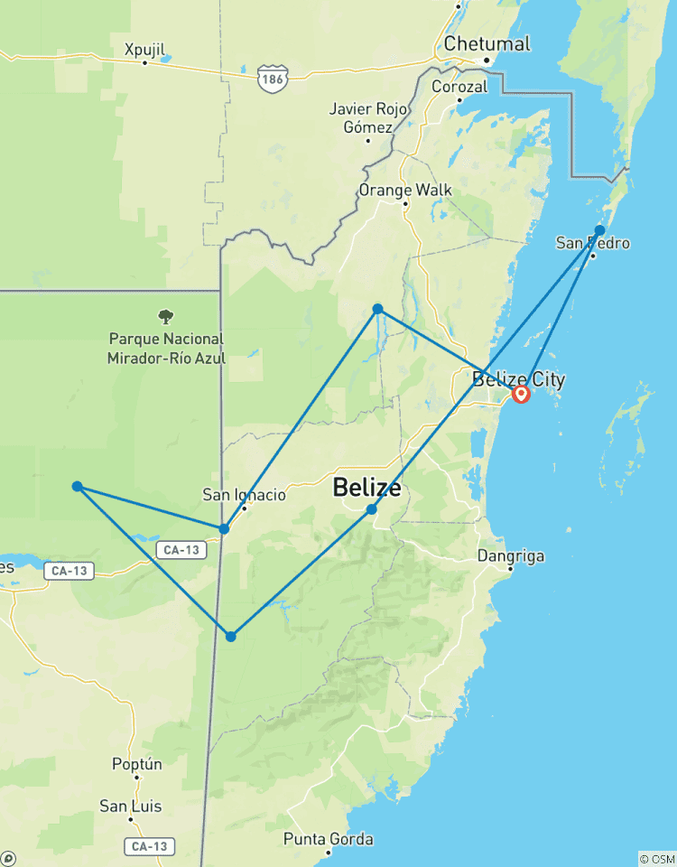 Circuito Belice y Guatemala ida y vuelta - 15 días desde los yacimientos mayas hasta el Caribe de ensueño (en inglés)