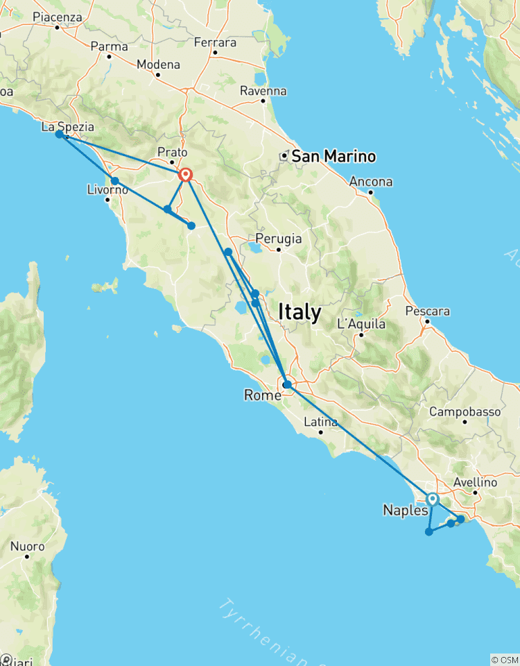 12 dagen in Italië met de trein: Napels, Rome & Florence-rondreis