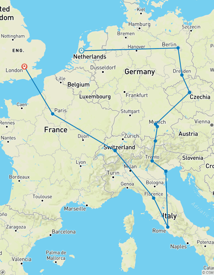 European Whirl (Standard ( Until Mar \'27), Winter, Start Amsterdam, Classic) Tour