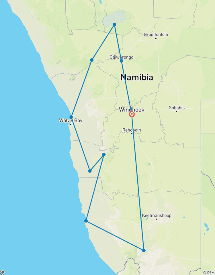 Namibia Mietwagen-Rundreise mit Allrad Rundreise