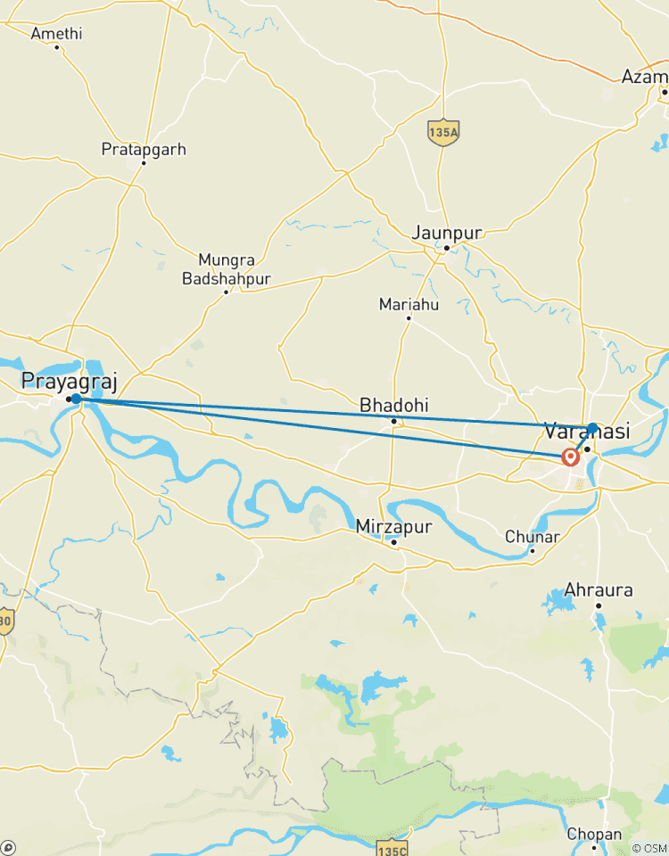 4 Tage Privat Varanasi mit Triveni Sangam Rundreise