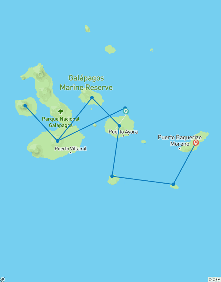 Natural Paradise Galapagos Yacht - 8 Tage B Rundreise