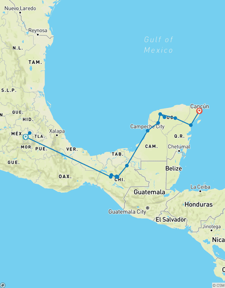 Aztèques et Mayas avec le train maya circuit