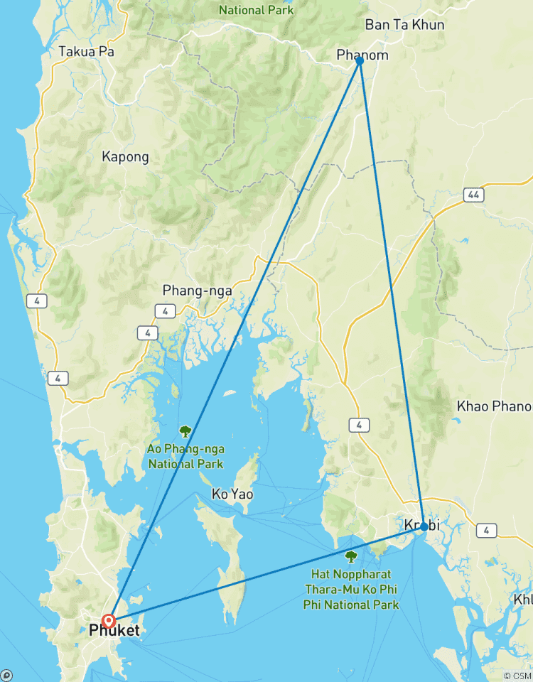 Private Journeys Of Southern Thailand 7 Days / 6 Nights Tour
