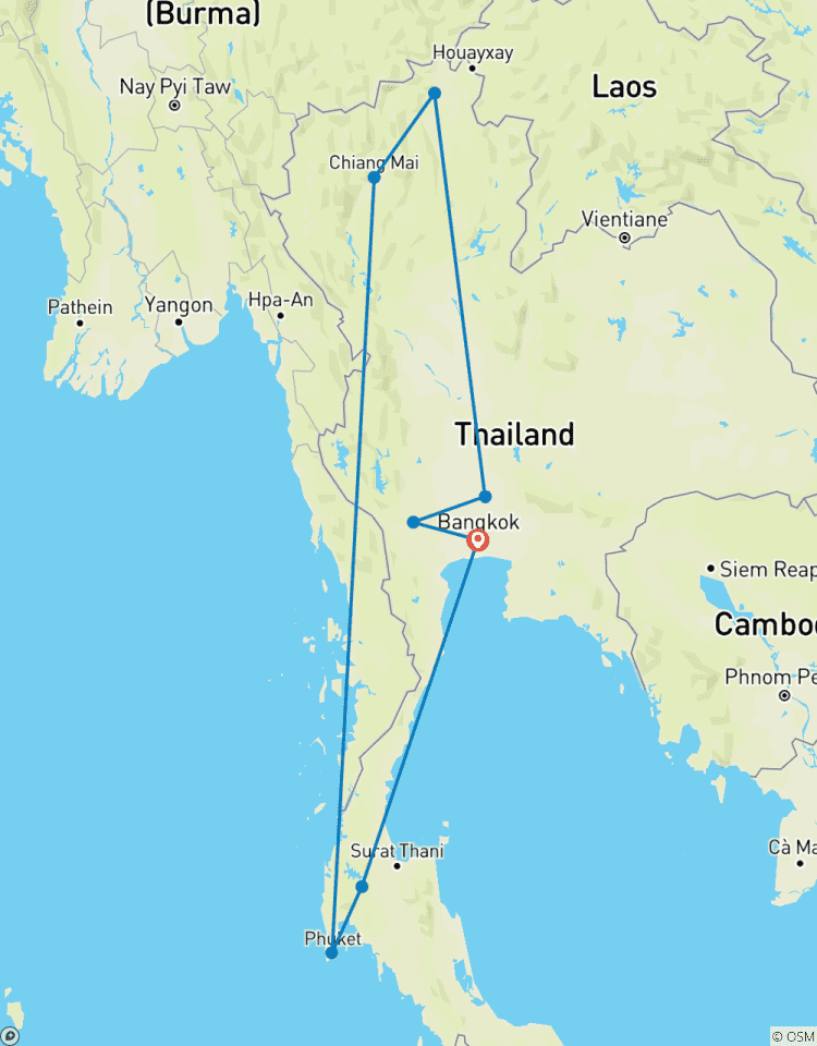 Private Ultimate Adventure Of Thailand Journeys 18 Days / 17 Nights Tour
