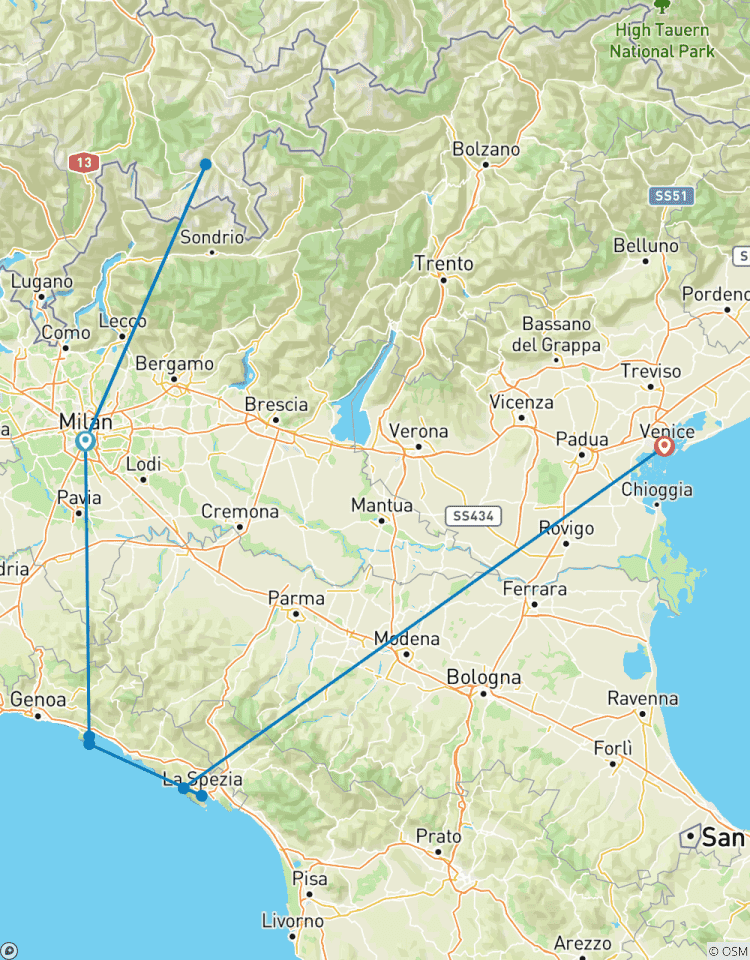 Highlights of Northern Italy: Small Group Tour Tour