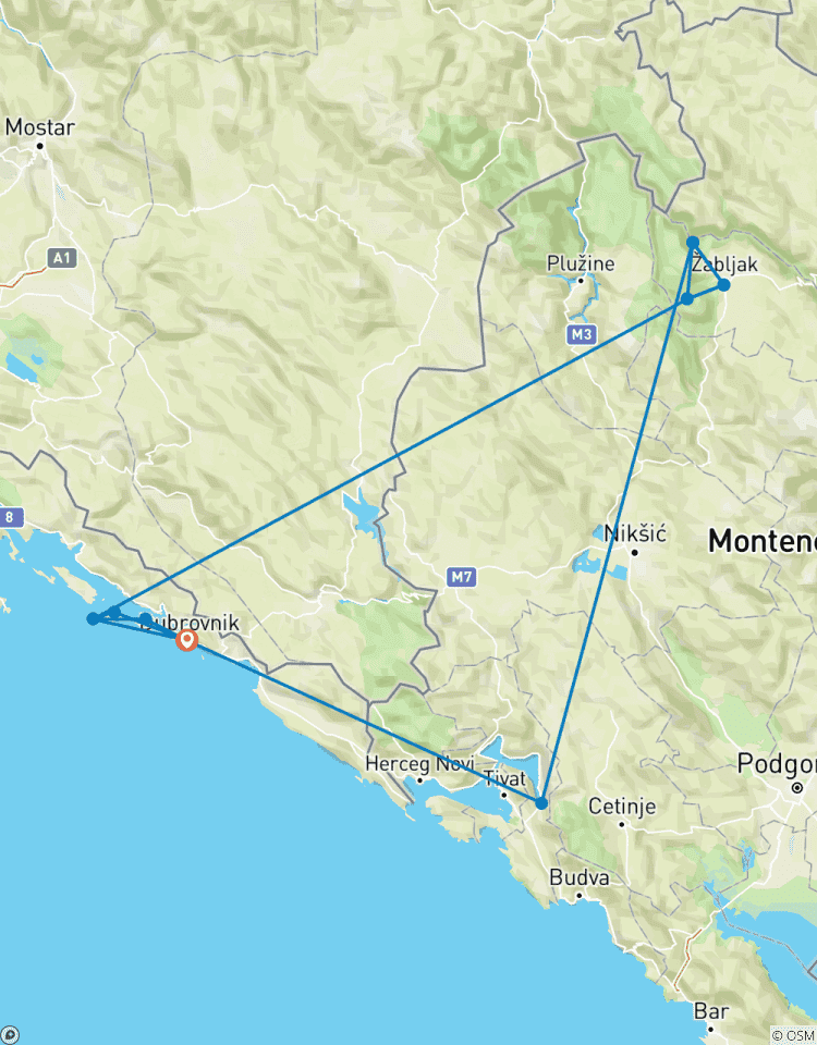 Croatia & Montenegro: Hike, Bike & Raft Tour