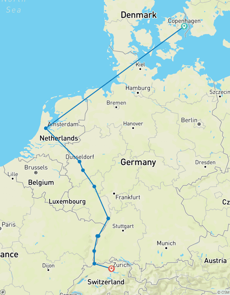 Tulips and the Rhine & Copenhagen 2027 - 11 Days Tour