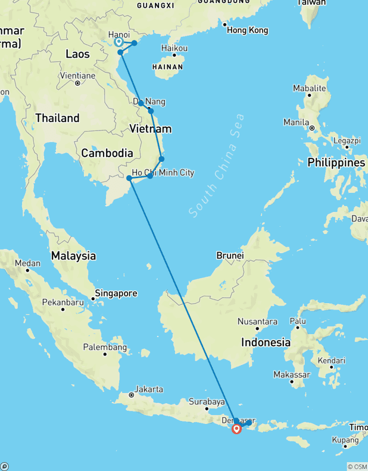 Vietnam & Bali - Gefühlsfreies Reisen Rundreise
