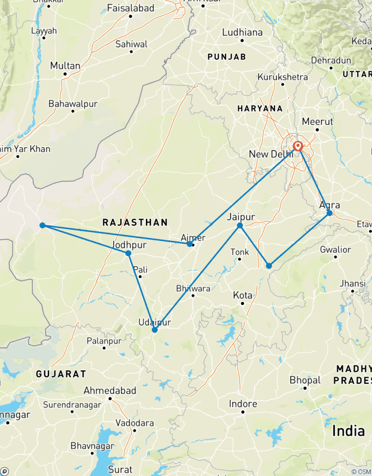 Ladies Special 14 Tage Private Luxus Goldenes Dreieck mit unglaublichem Rajasthan und Wildlife Safari Tour Rundreise