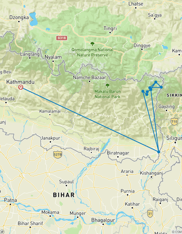 17 Tage Kanchenjunga Rundwanderung Rundreise