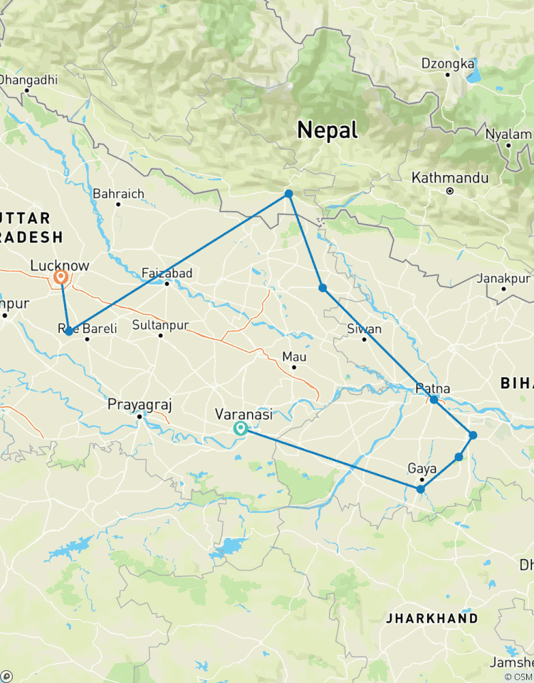 Au départ de Varanasi : Circuit bouddhiste privé de 7 jours circuit
