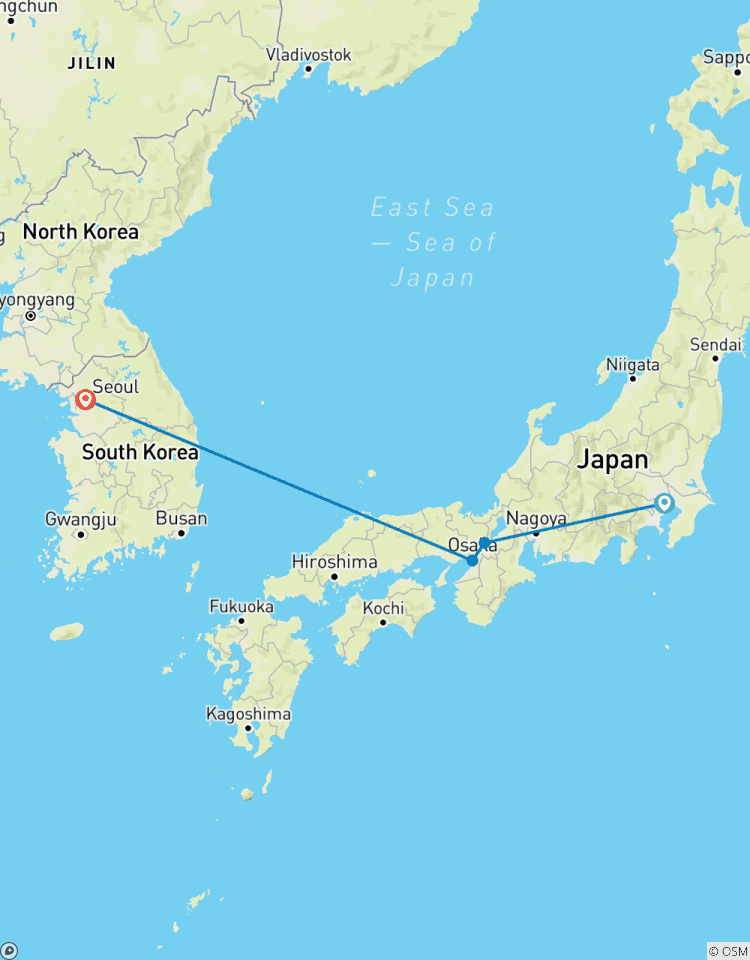 Essenz des Ostens: Japan & Korea Highlights Tour Rundreise