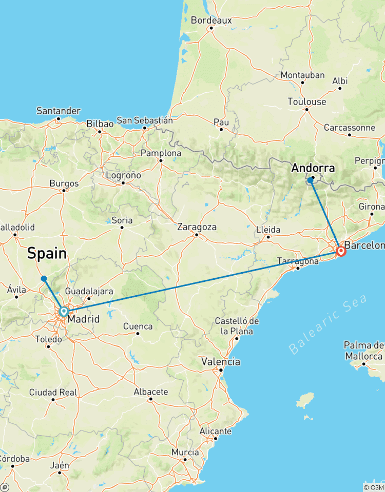 7 jours à travers l\'Espagne : Madrid et Barcelone en train circuit