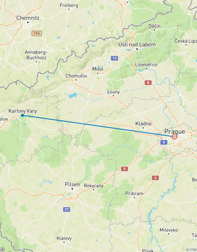 Escapade thermale en République tchèque - 6 jours (Prague - Karlovy Vary - Františkovy Lázně) circuit