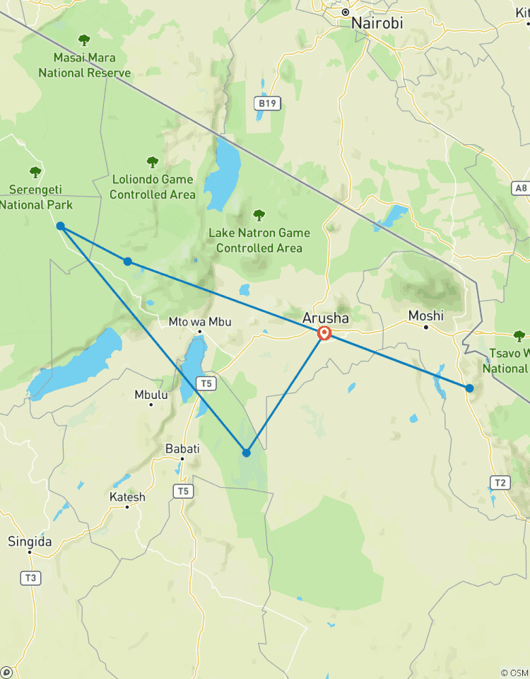 Circuito Safari de 8 días por Tanzania con una auténtica experiencia Maasai