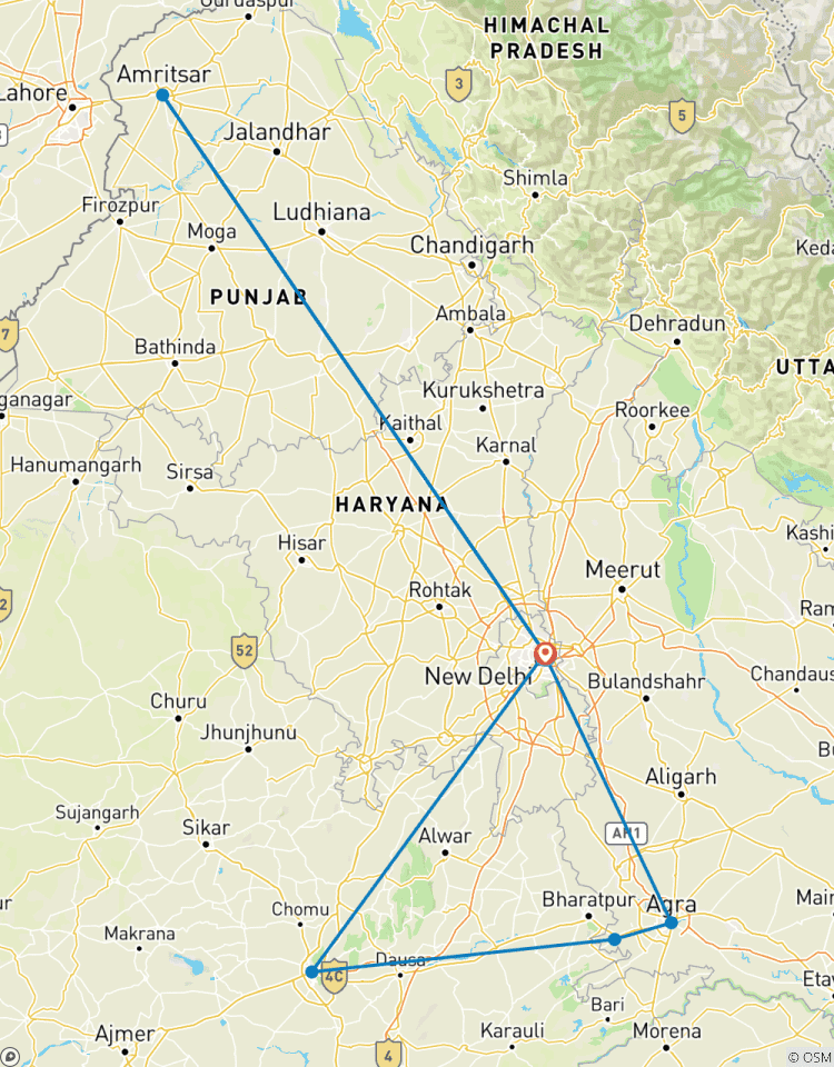 Best of India: 7-Day Golden Triangle and Amritsar Tour From Delhi Tour