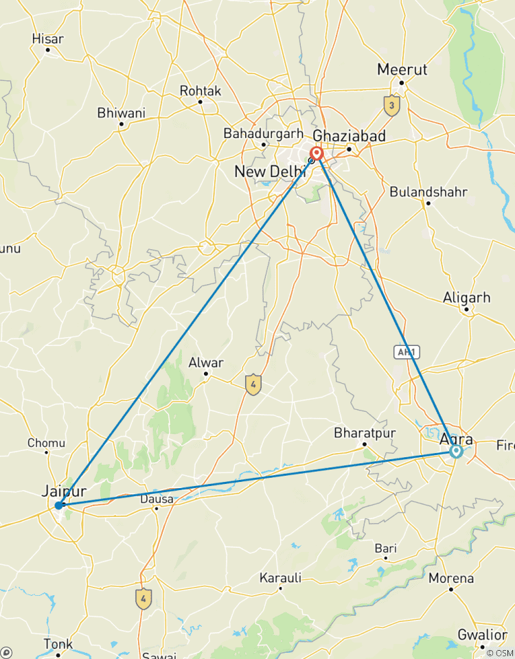 3-Day Private Golden Triangle Tour India from New Delhi With Taj Mahal Sunrise Tour