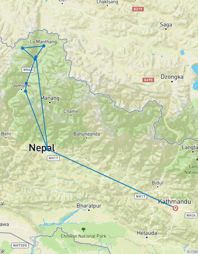 Upper Mustang trek 14 Days Tour