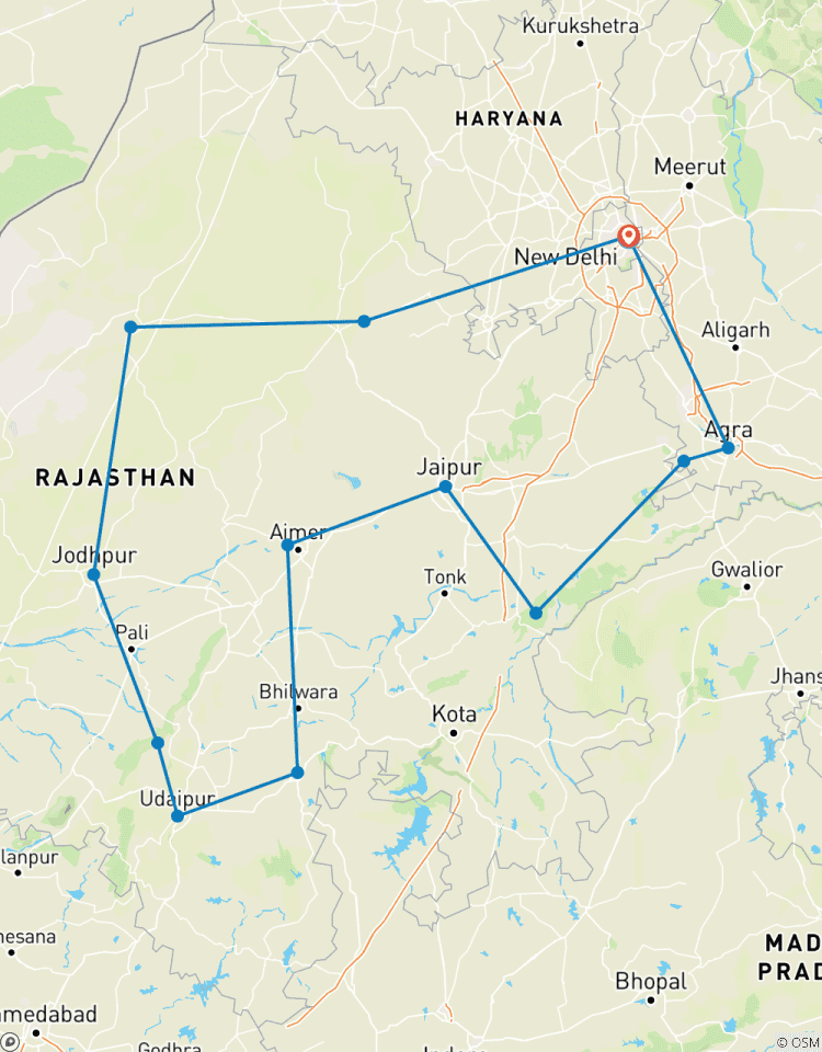 16 Days Colorful Rajasthan Tour with Taj Mahal and Wildlife Tour