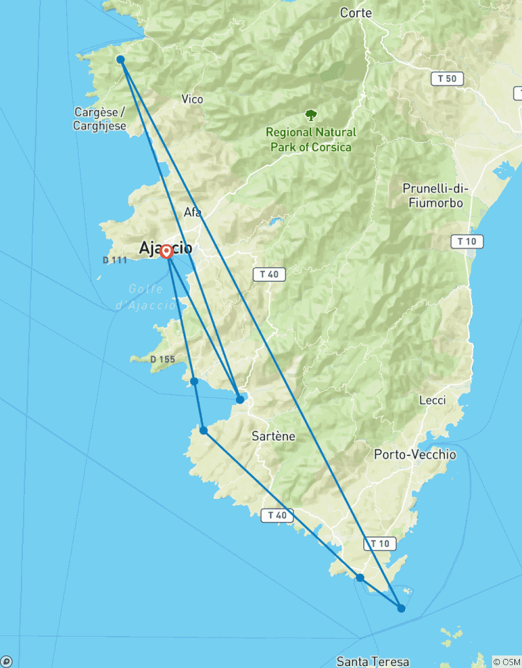 Katamaran Kreuzfahrt Corsica Dream South Rundreise