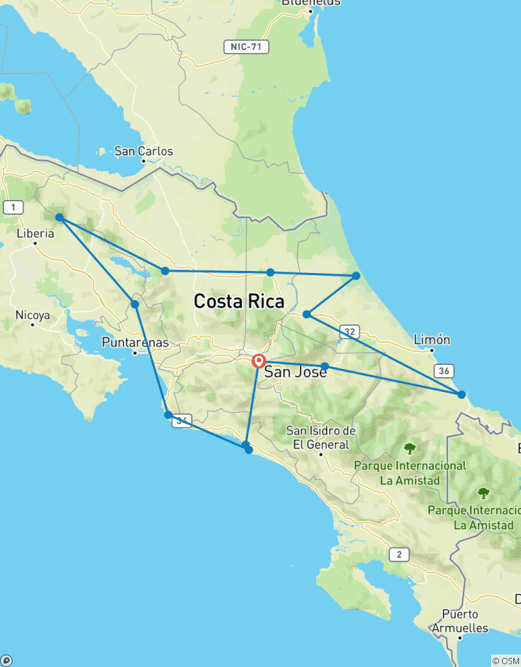 Costa Rica Intensiv Rundreise