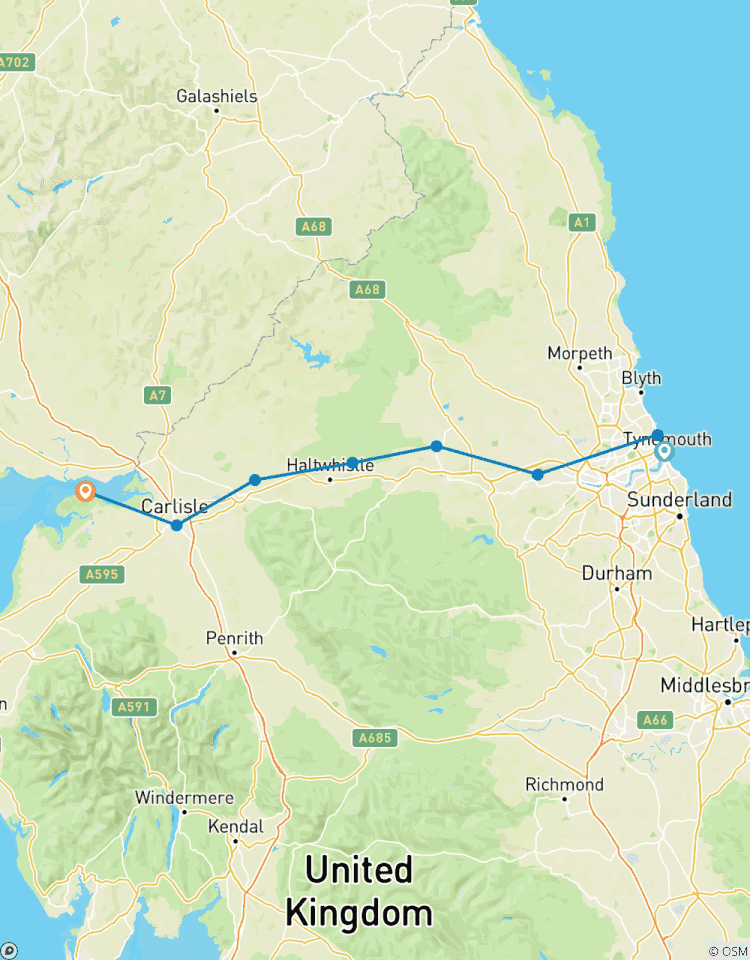 Circuito Inglaterra - Camino del Muro de Adriano de Wallsend a Bowness-on-Solway (8 días)