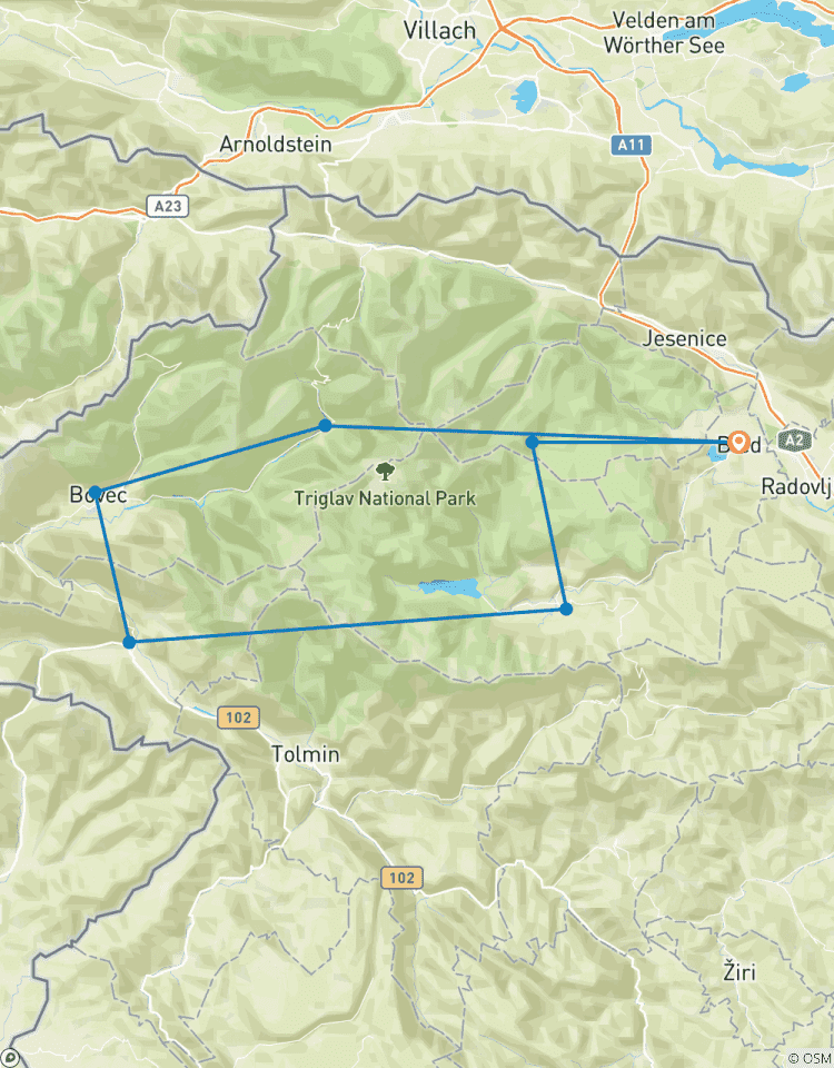 Julische Alpen & Wildes Soca Tal (8 Tage) Rundreise