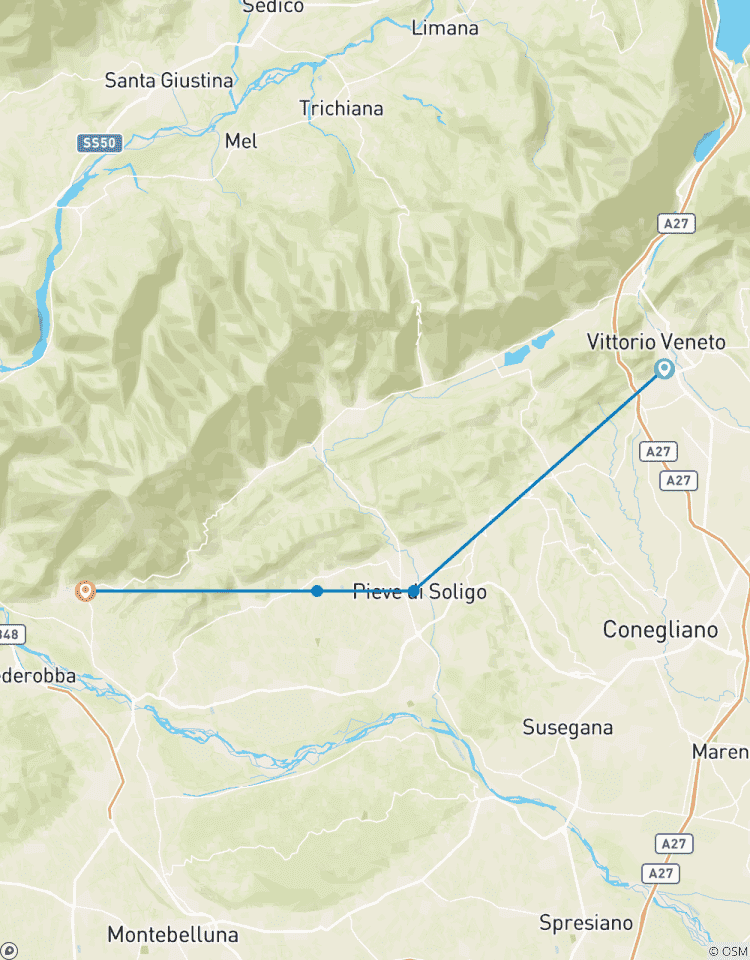 Circuito Véneto - Senderismo por la Ruta del Prosecco (6 días)