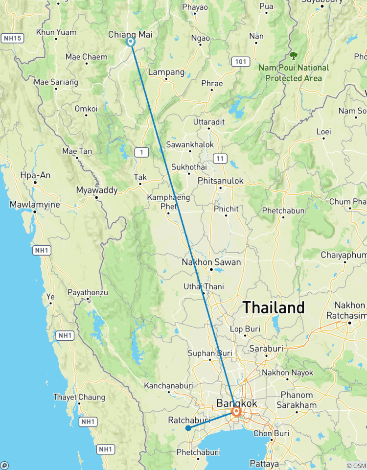 Exploration du nord de la Thaïlande - 8 jours et 7 nuits circuit