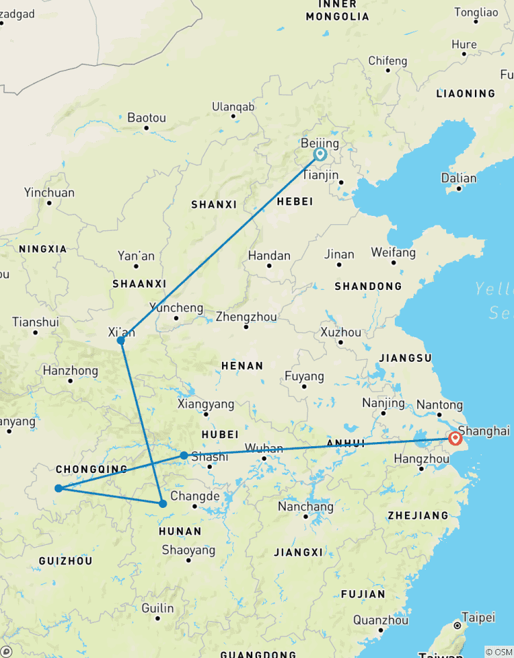 14 Days Zhangjiajie Avatar Mountains & Yangtze River Cruise Small Group Tour Tour