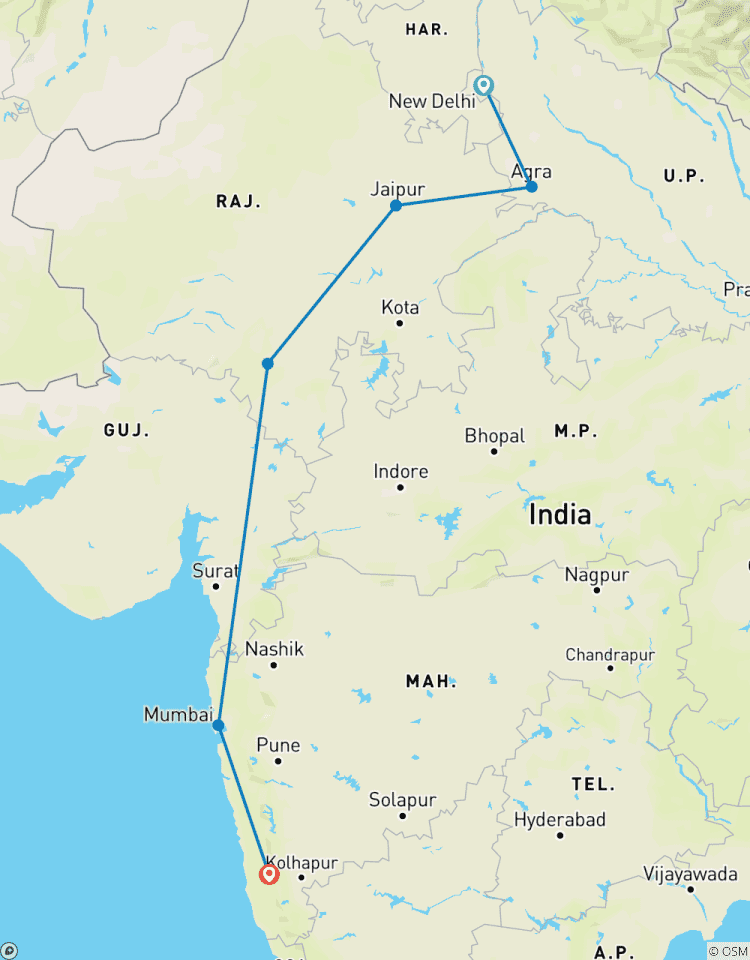 Best of India:Private 13-Day Golden Triangle, Udaipur, Mumbai & Goa Tour Tour