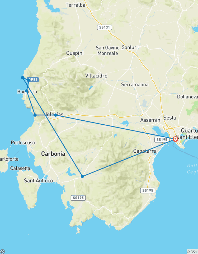Circuito Cerdeña individual - en la salvaje costa oeste (8 días)