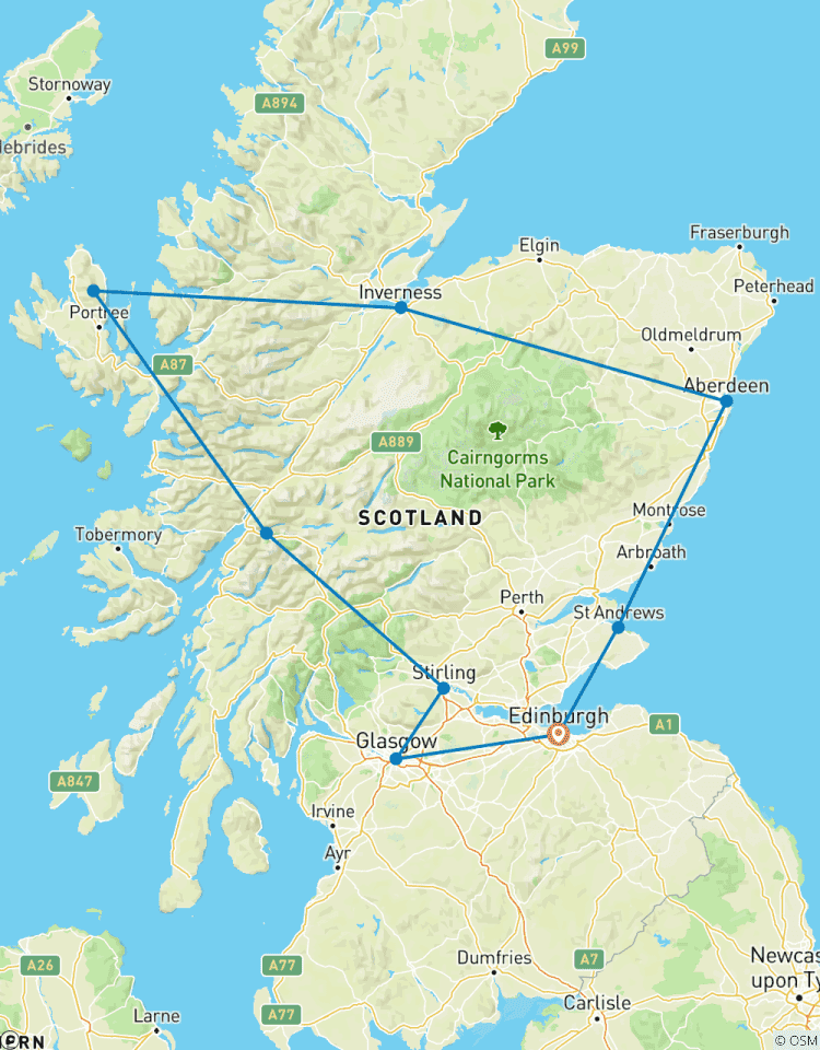 Private Grand Tour of Scotland - 14 Tage Reise durch Geschichte und Schönheit 23 Ziele Rundreise
