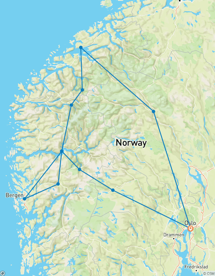 Highlights of Norwegian Fjords, Charm and Traditions 8 Day Tour