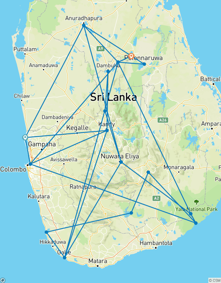 Circuito Aventura privada de 15 días en Sri Lanka