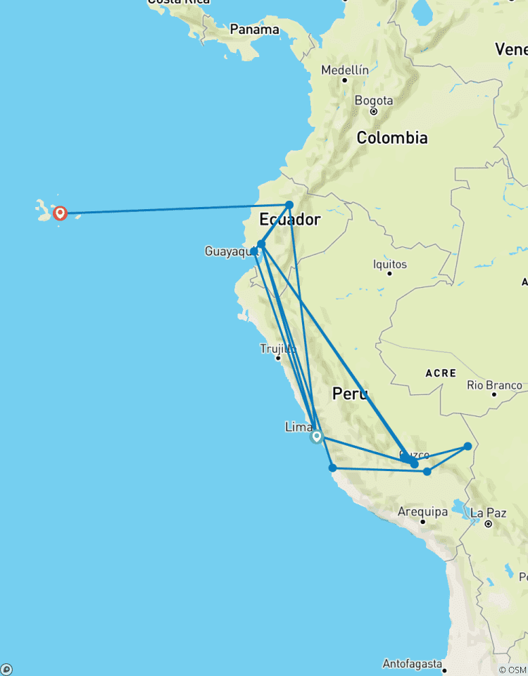Circuito 18 días de Perú y Galápagos en Grupo Reducido Premium