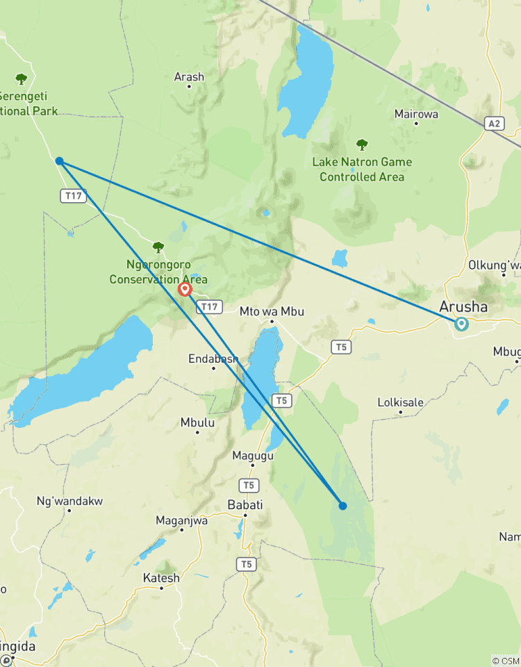 Circuito Explora en 3 días los mejores parques del norte de Tanzania