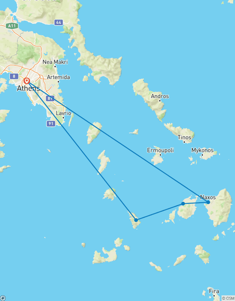 Îles grecques intactes - Naxos, Paros et Sifnos circuit