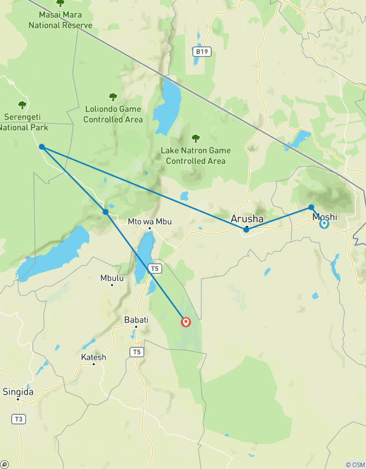 11 Days Kilimanjaro Machame Route Hike & Northern Tanzania Safari Tour