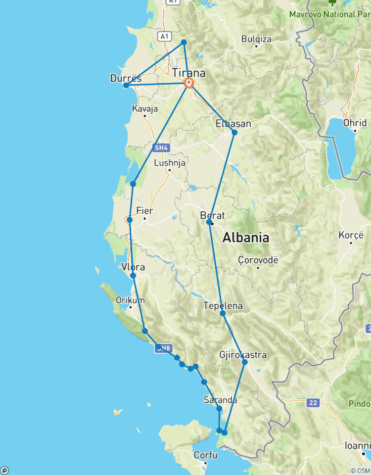 Private Albanien-Luxusreise Kultur, Küste und Küche in 11 Tagen Rundreise
