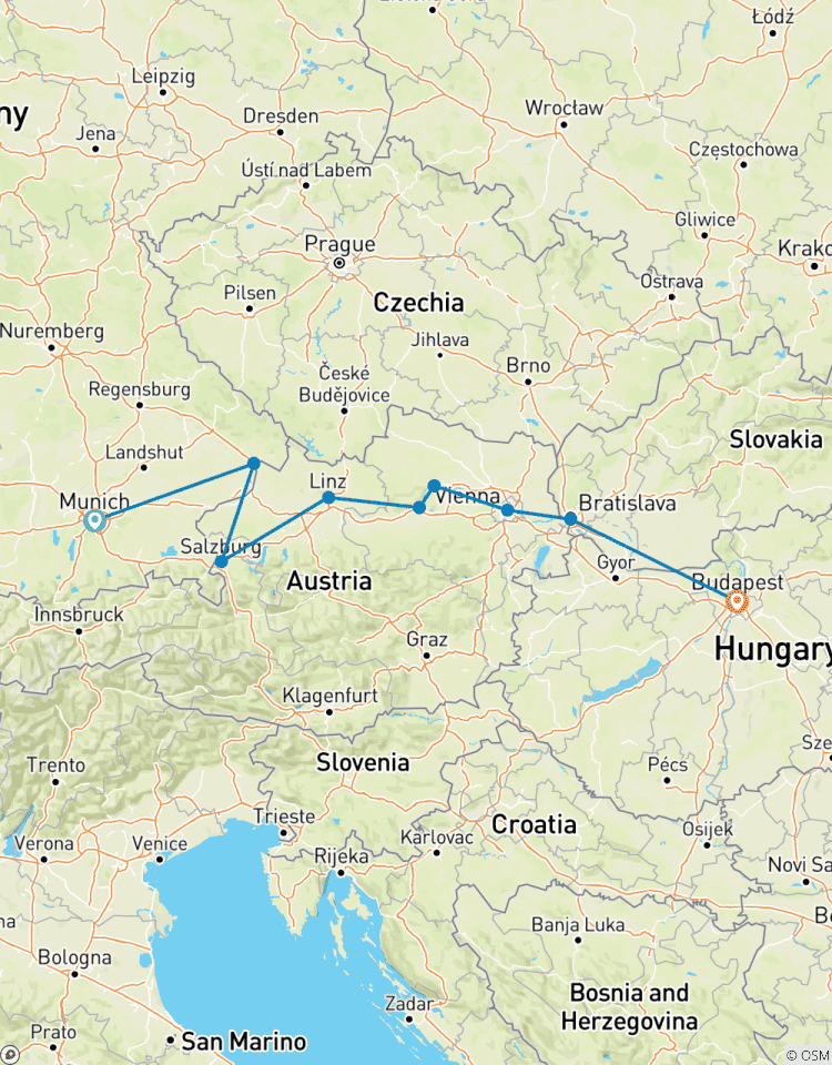 Enchanting Danube (2027) (Passau to Budapest, 2027) Tour