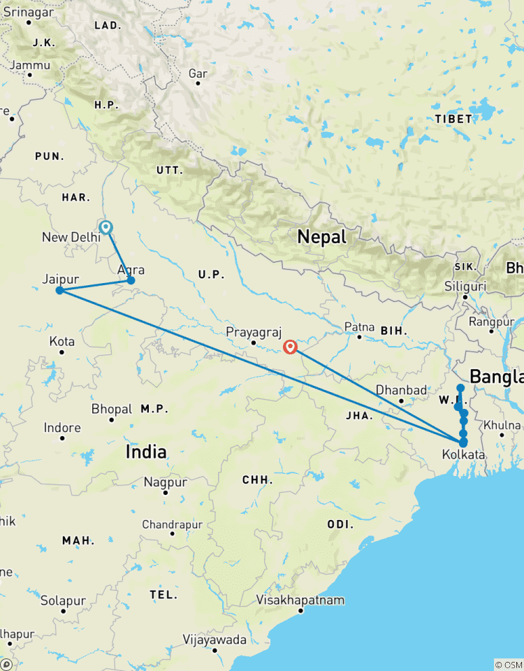 India\'s Golden Triangle & the Sacred Ganges (2027) (New Delhi to Kolkata, 2027) Tour