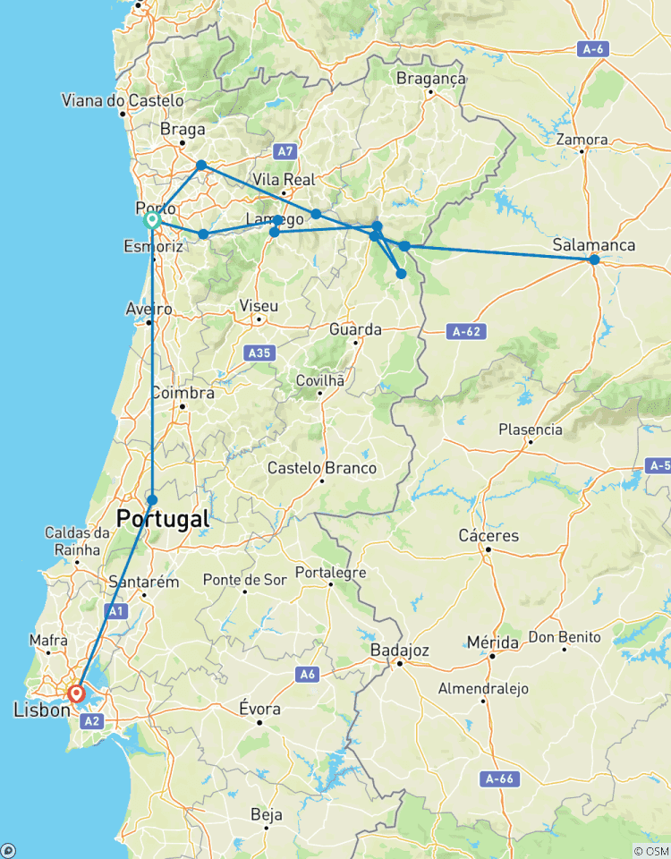 Portugal, Spain & the Douro River Valley (2027) (Porto to Lisbon, 2027) Tour